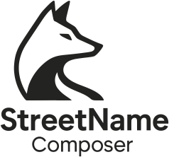 StreetName Composer – scritte adesive per auto